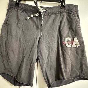 Mossimo Supply Co. Charcoal Gray Drawstring Casual Shorts with CA Patch